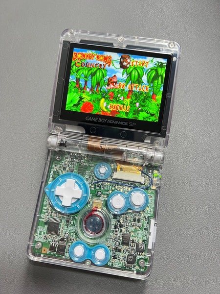 Gameboy Advance SP V5 Retroilluminazione Laminata IPS LCD Kit Per GBA - Foto 6