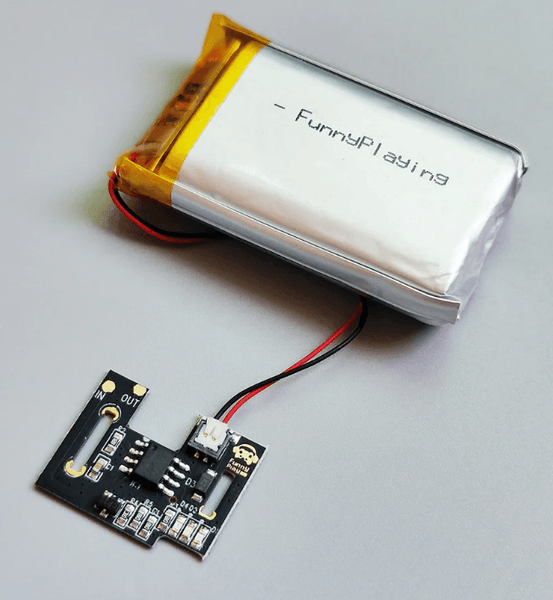 FunnyPlaying Rechargeable Battery Mod For Game Boy Color - 1800mAh LiPo Pack, USB-C Upgrade
