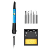 60w Variable Temp Soldering Iron Set - 6 Tips & Stand - Retro Gaming Parts UK